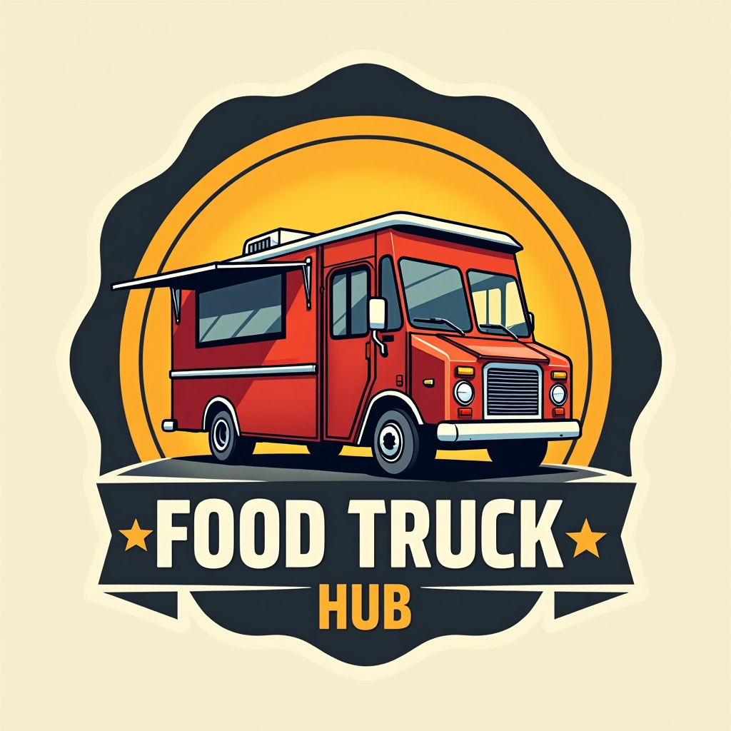Food Truck Hub Logo